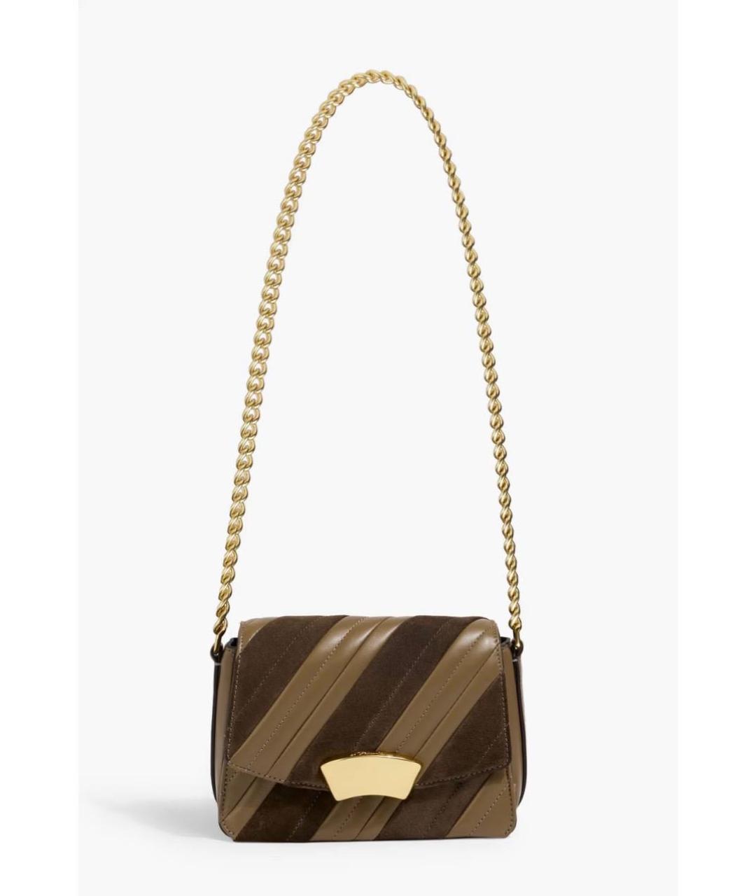 3.1 PHILLIP LIM Коричневая кожаная сумка с короткими ручками, фото 9