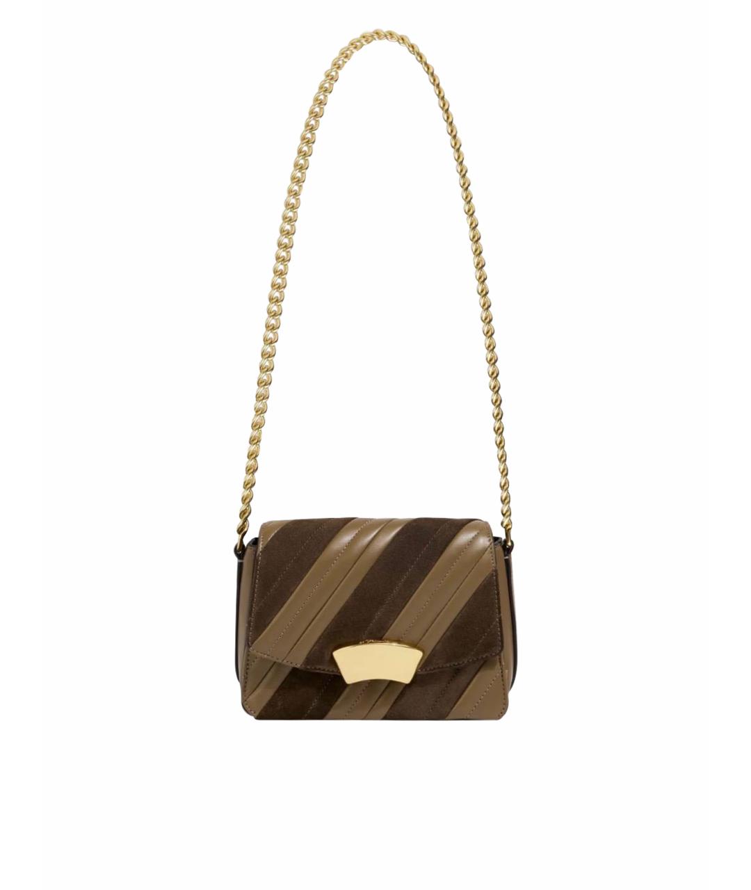 3.1 PHILLIP LIM Коричневая кожаная сумка с короткими ручками, фото 1