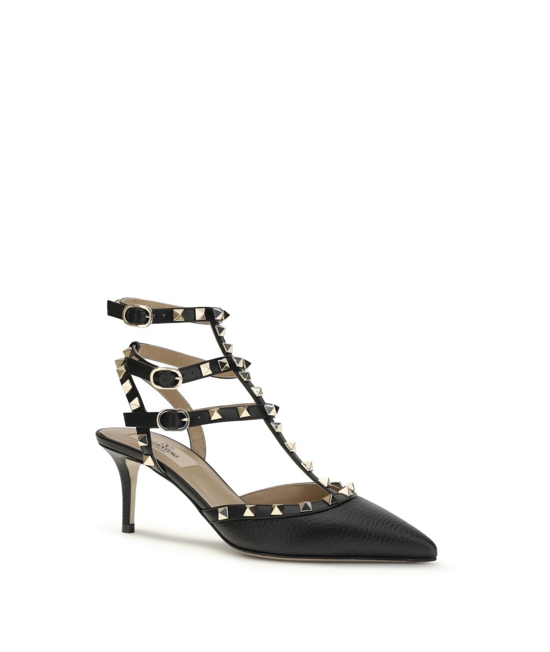 VALENTINO Черные кожаные туфли, фото 2