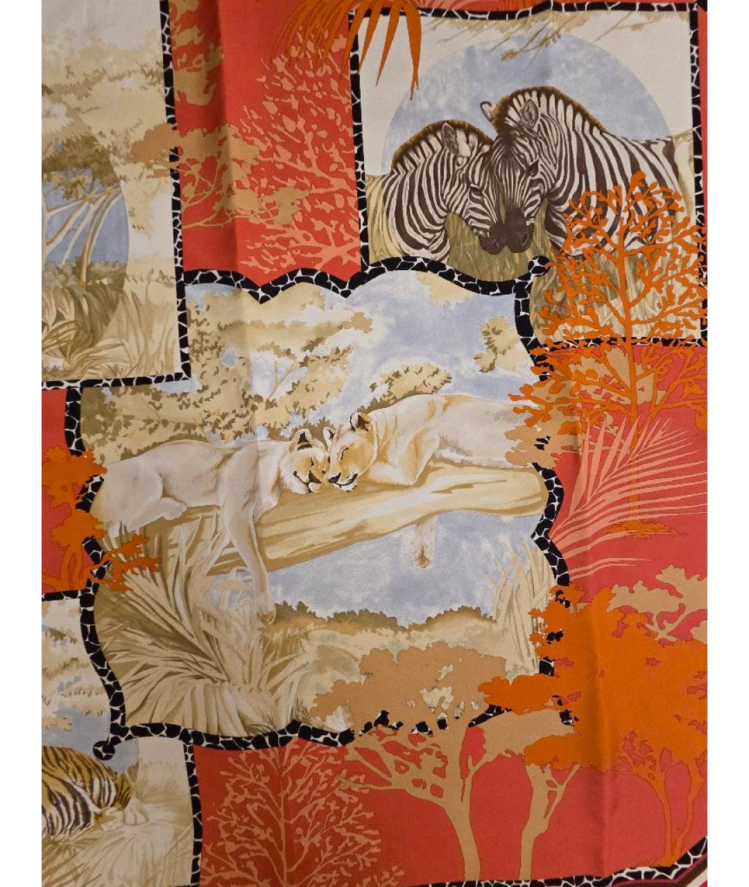 FERRAGAMO Мульти шелковый платок, фото 4