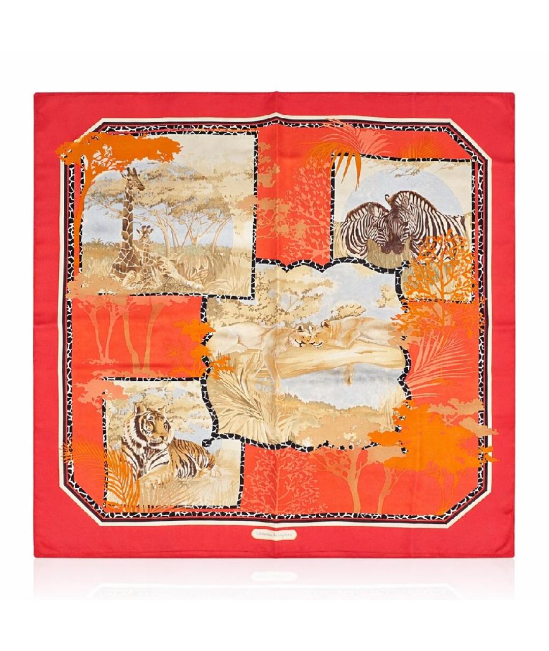 FERRAGAMO Мульти шелковый платок, фото 7