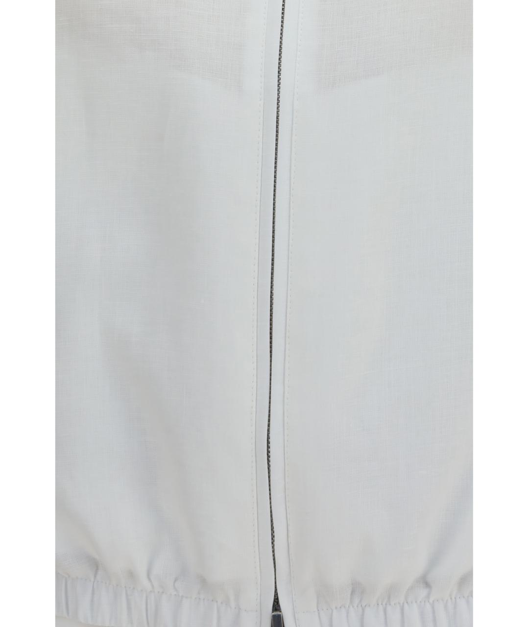 LORO PIANA Бежевая льняная куртка, фото 5