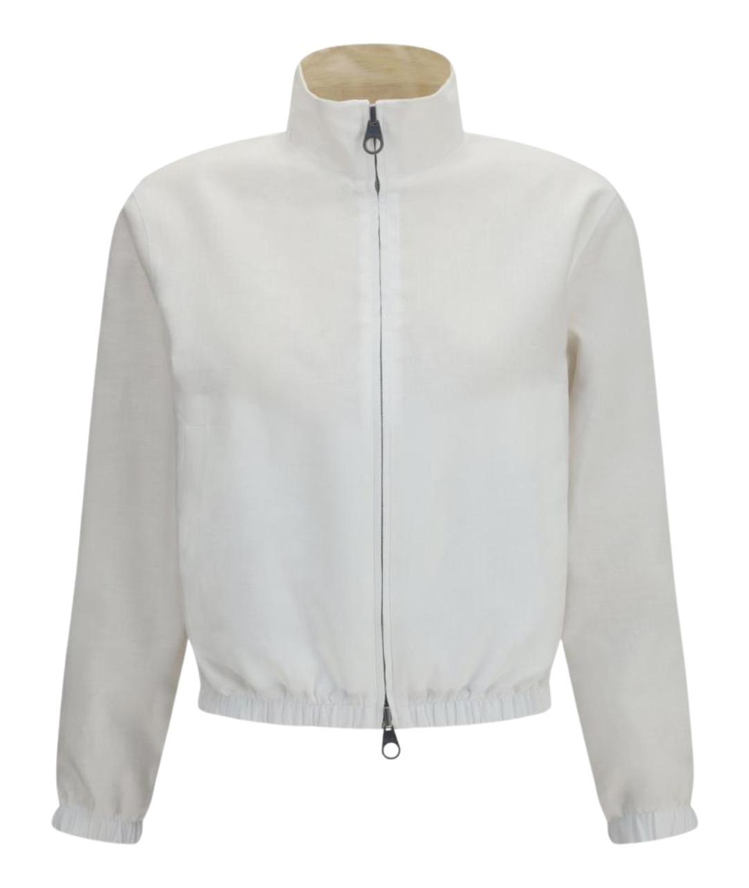 LORO PIANA Бежевая льняная куртка, фото 1