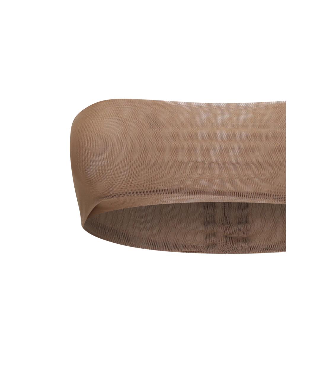 RICK OWENS Бежевая вискозная майка, фото 3