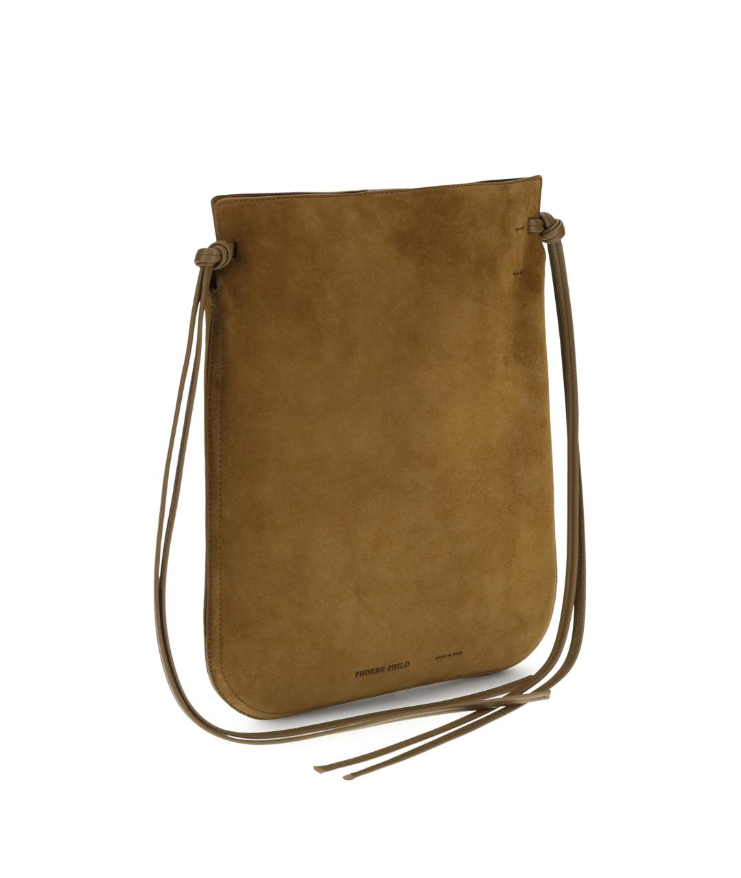 PHOEBE PHILO Коричневая замшевая сумка через плечо, фото 2