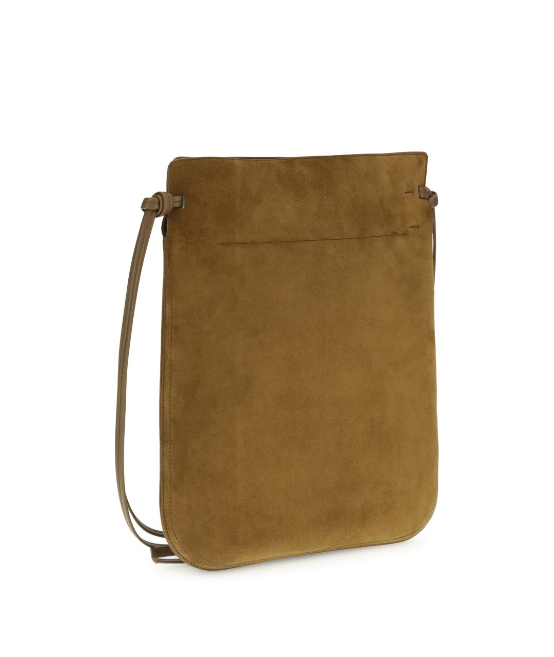 PHOEBE PHILO Коричневая замшевая сумка через плечо, фото 3