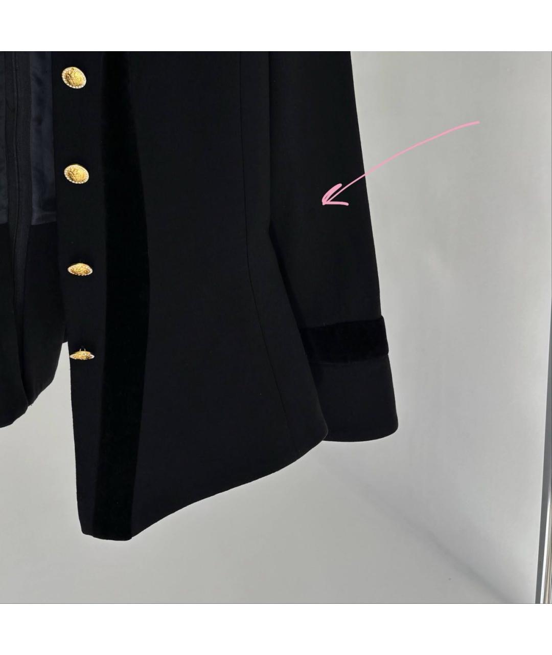ESCADA Черный шерстяной жакет/пиджак, фото 4
