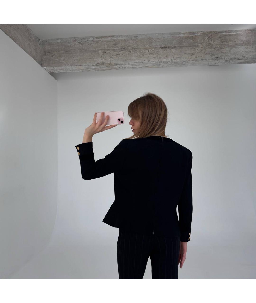 ESCADA Черный шерстяной жакет/пиджак, фото 3