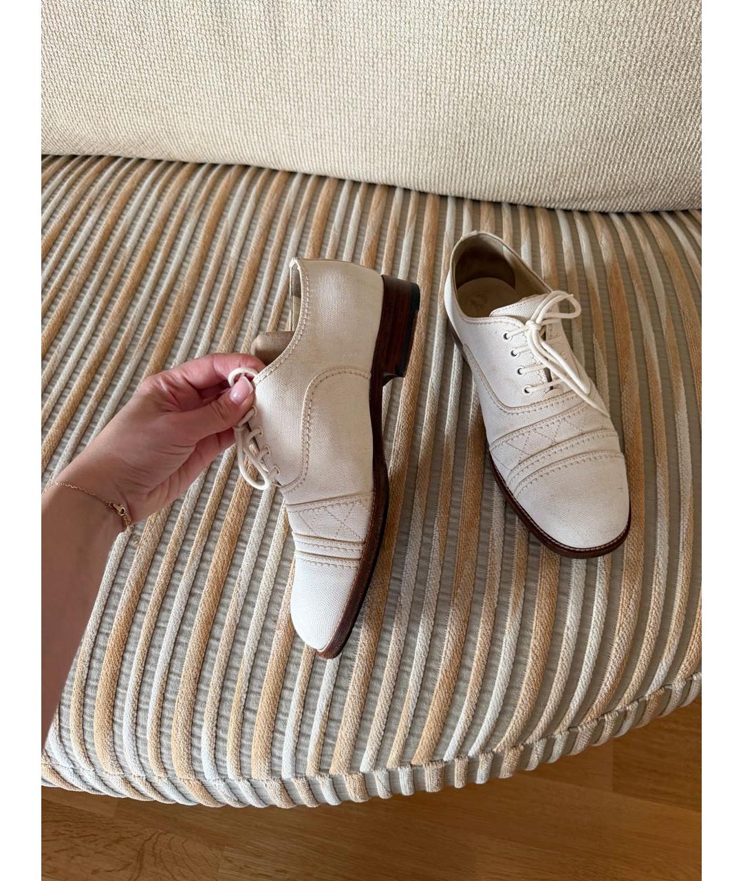 CHANEL Бежевые ботинки, фото 4