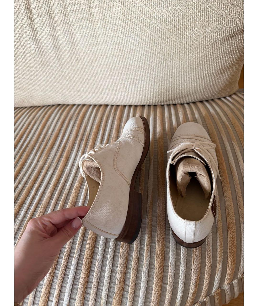 CHANEL Бежевые ботинки, фото 7