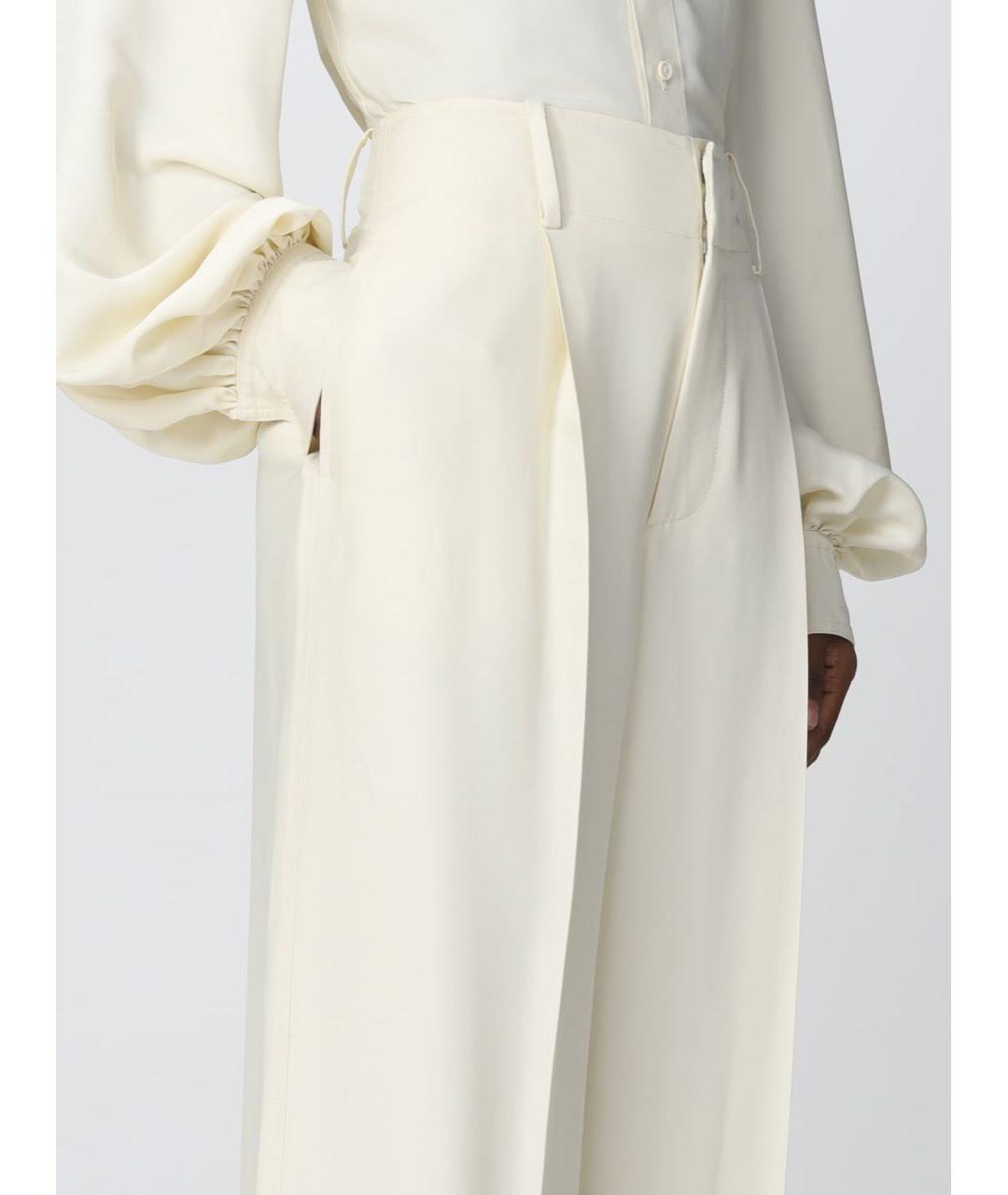 BOTTEGA VENETA Бежевые брюки широкие, фото 4