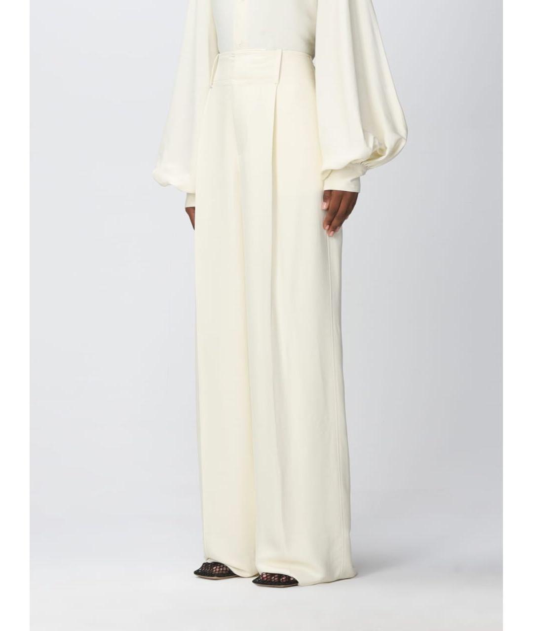 BOTTEGA VENETA Бежевые брюки широкие, фото 6