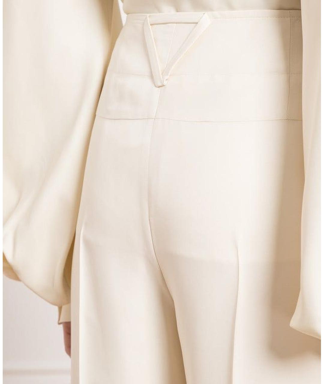 BOTTEGA VENETA Бежевые брюки широкие, фото 5