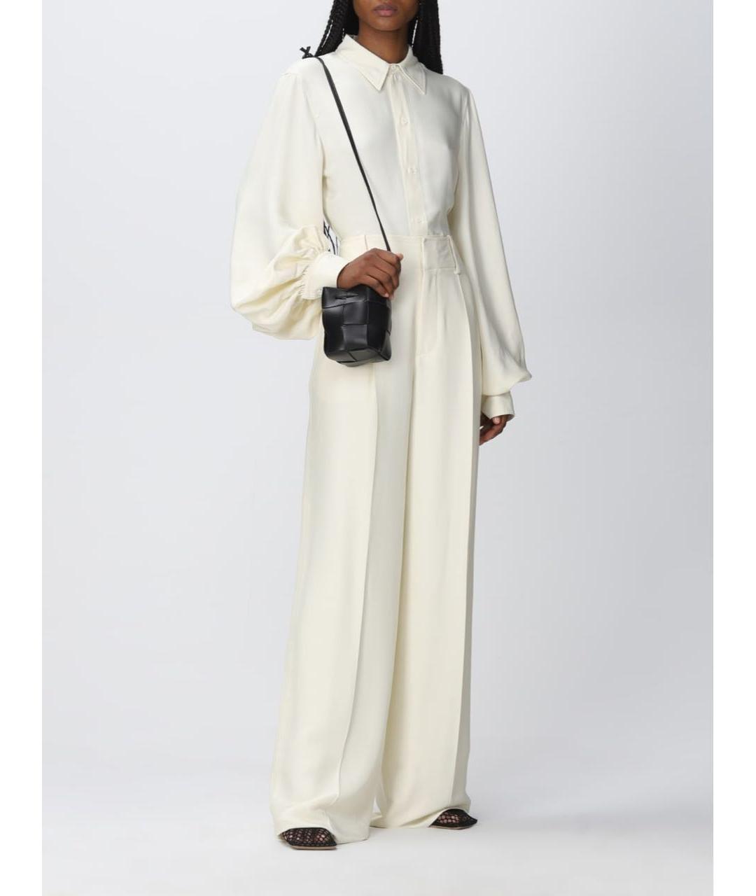 BOTTEGA VENETA Бежевые брюки широкие, фото 2