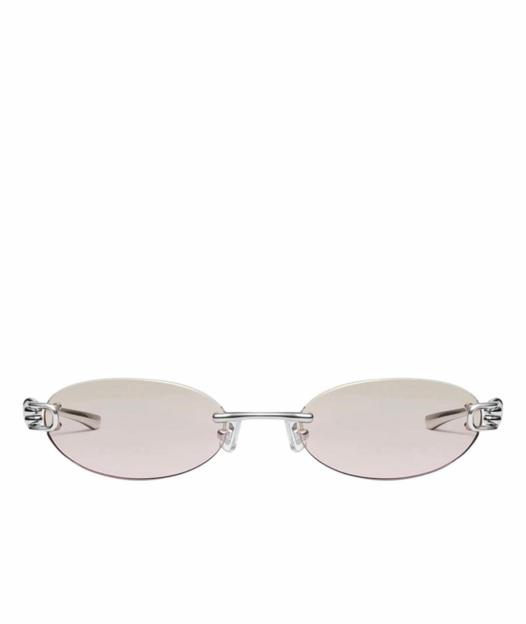 GENTLE MONSTER Серебряные металлические солнцезащитные очки, фото 1