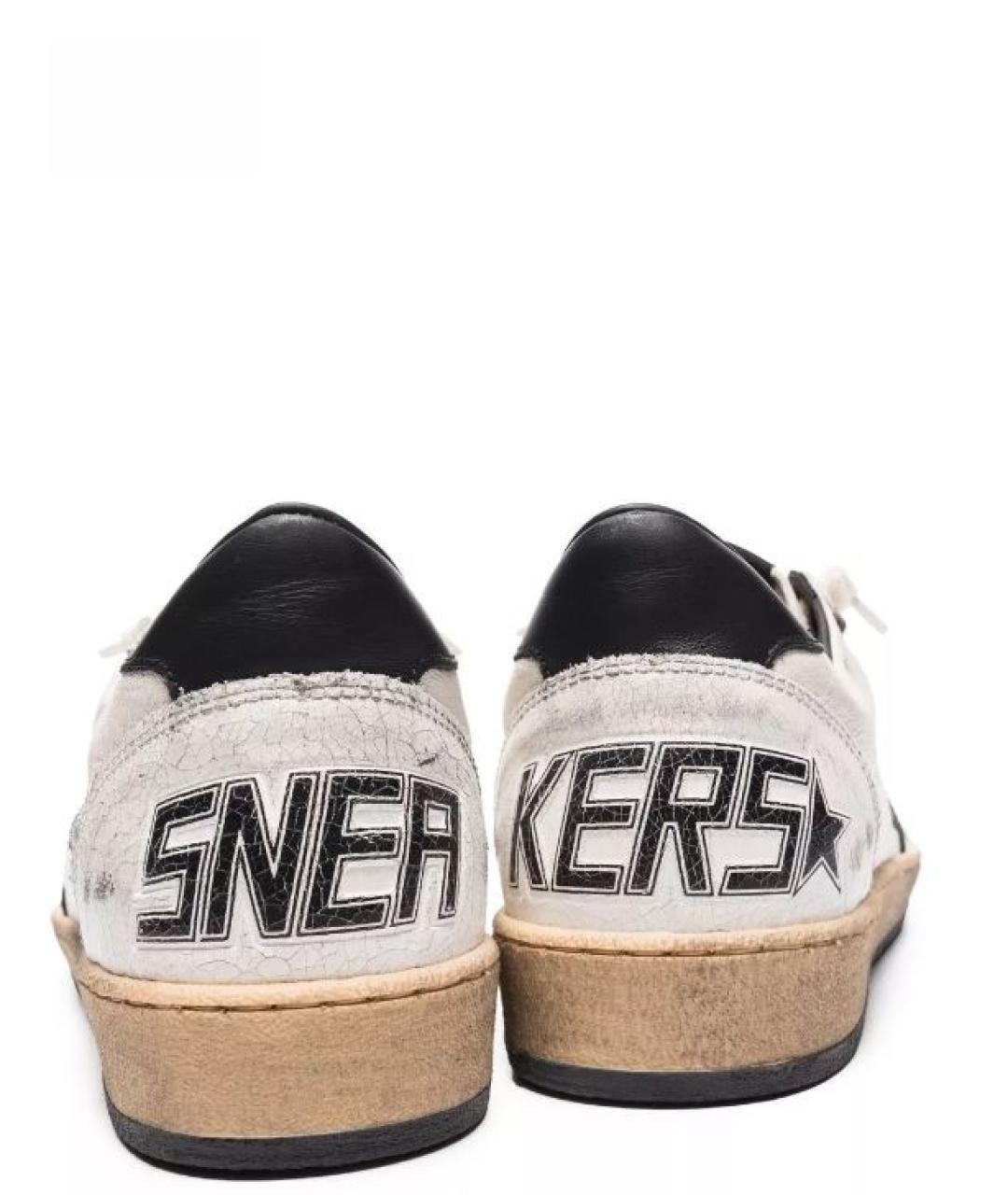 GOLDEN GOOSE DELUXE BRAND Белые кожаные кеды, фото 2