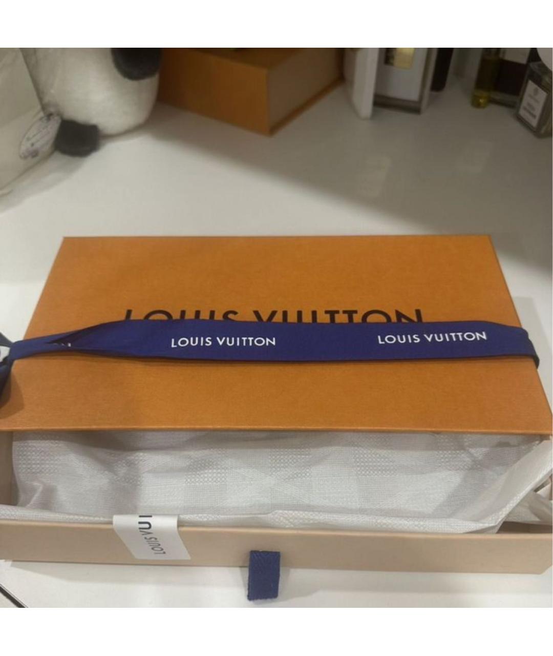LOUIS VUITTON Горчичный платок, фото 4