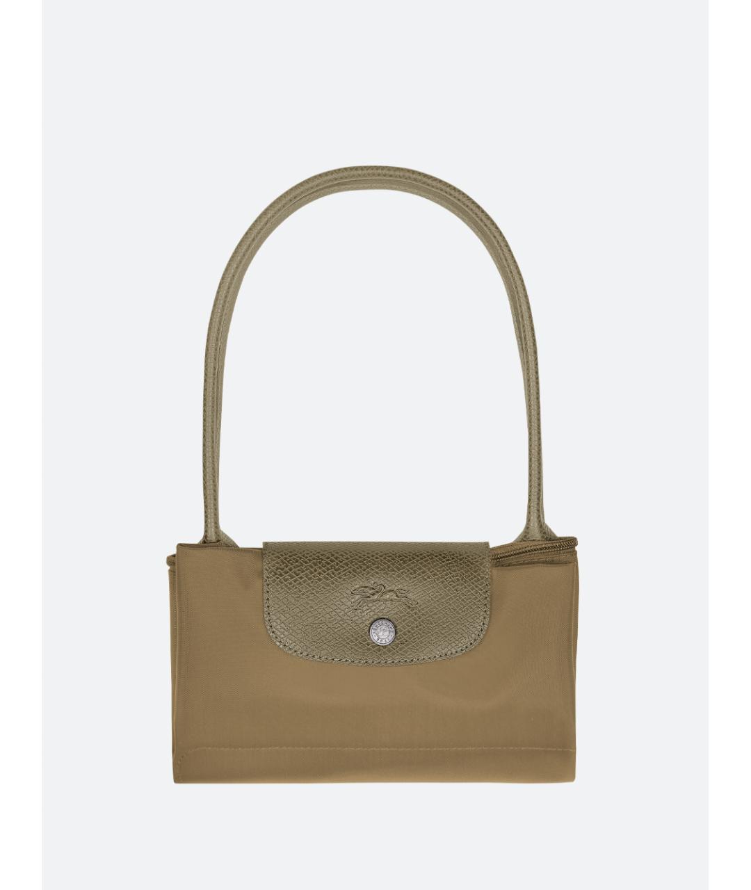 LONGCHAMP Зеленая синтетическая сумка тоут, фото 6