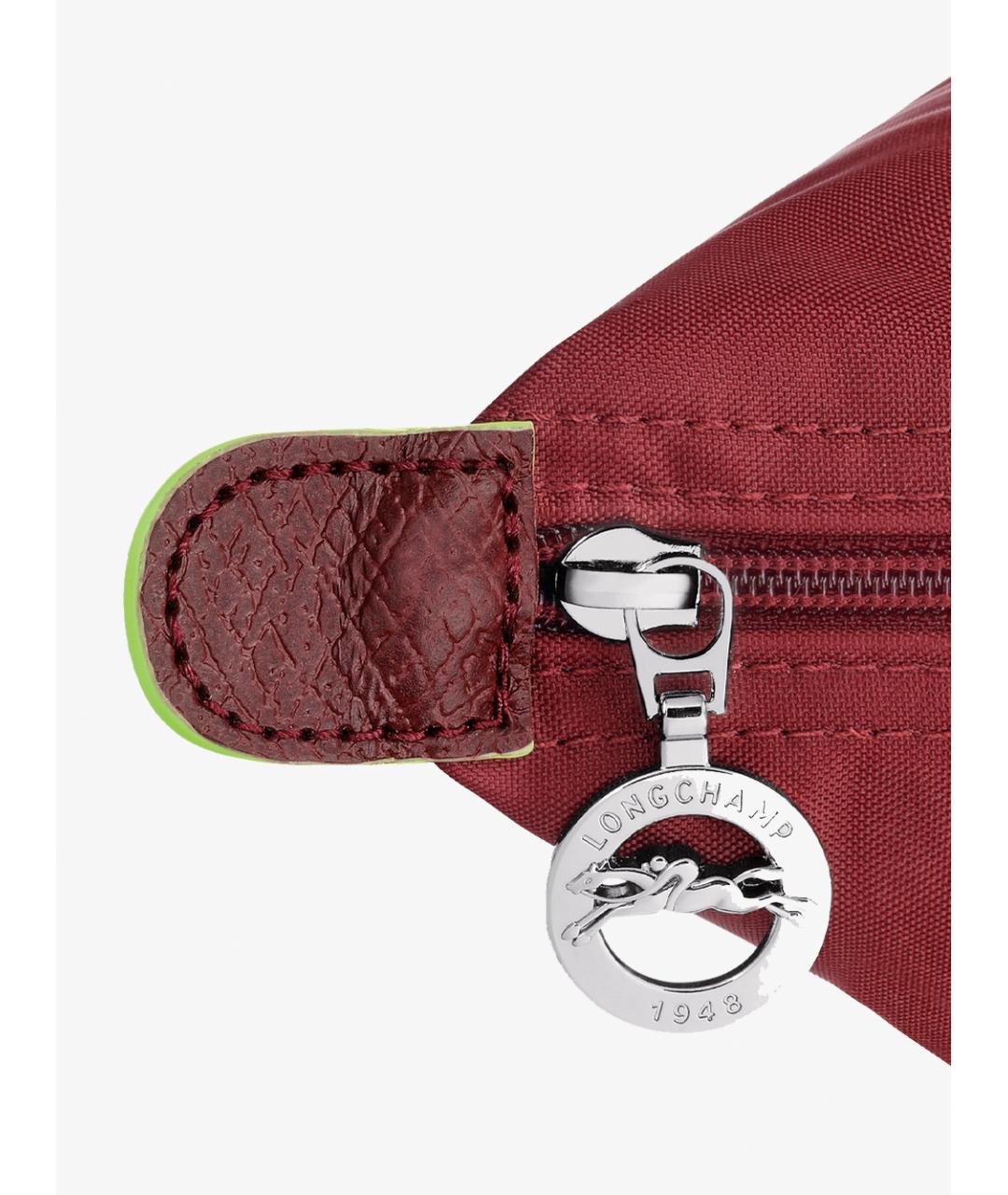 LONGCHAMP Красная синтетическая сумка с короткими ручками, фото 5