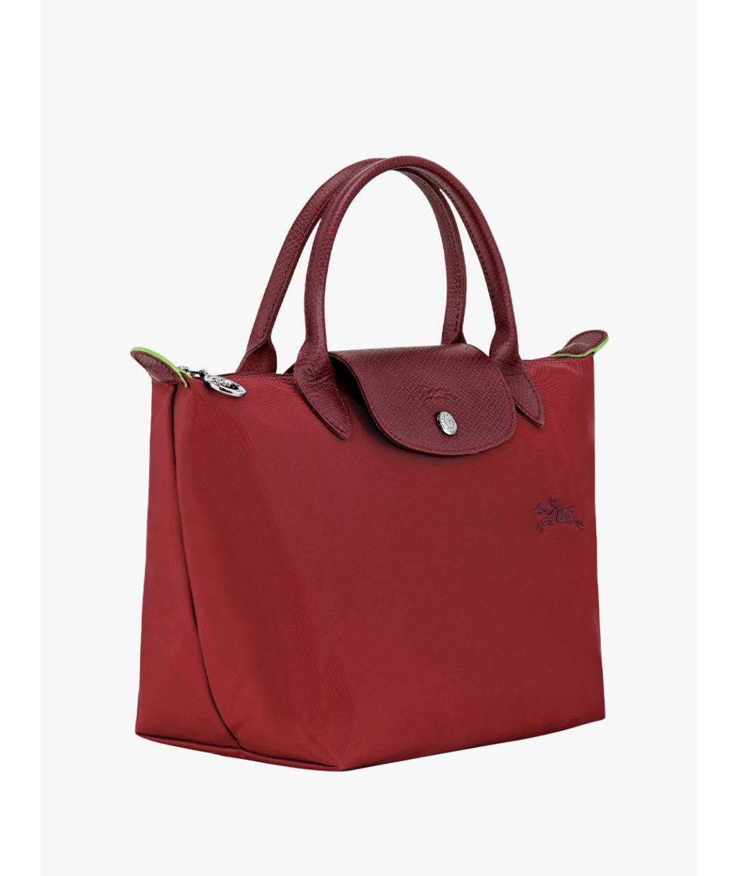 LONGCHAMP Красная синтетическая сумка с короткими ручками, фото 3