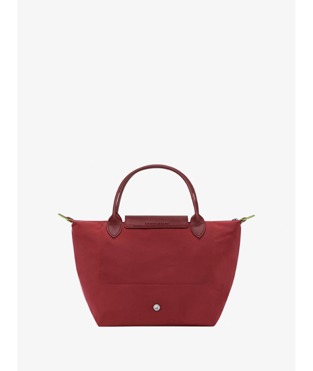 LONGCHAMP Красная синтетическая сумка с короткими ручками, фото 2