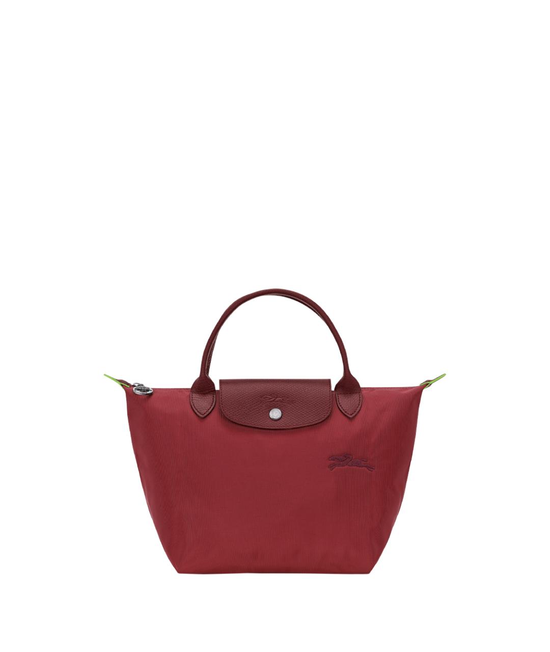 LONGCHAMP Красная синтетическая сумка с короткими ручками, фото 1