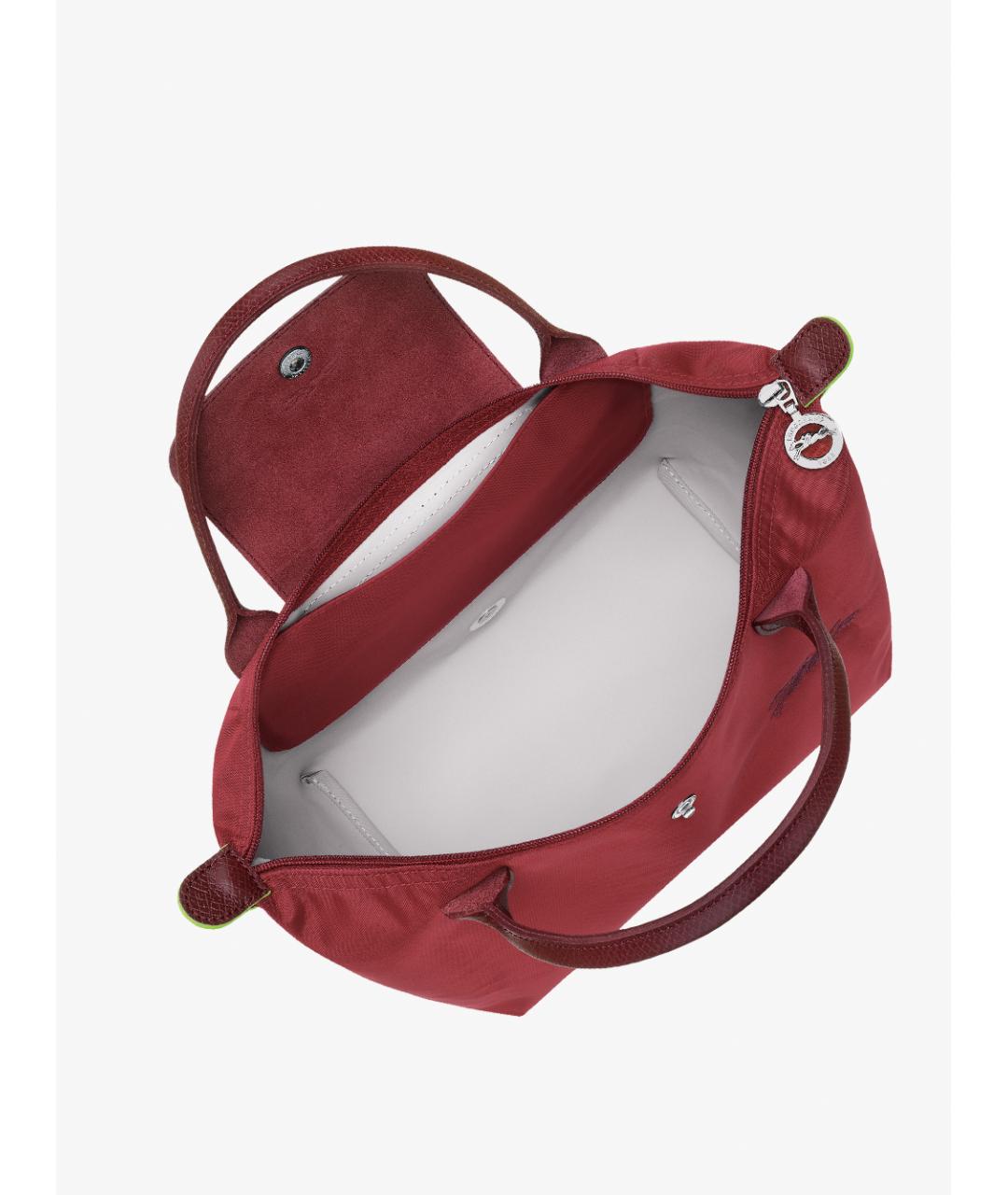 LONGCHAMP Красная синтетическая сумка с короткими ручками, фото 4