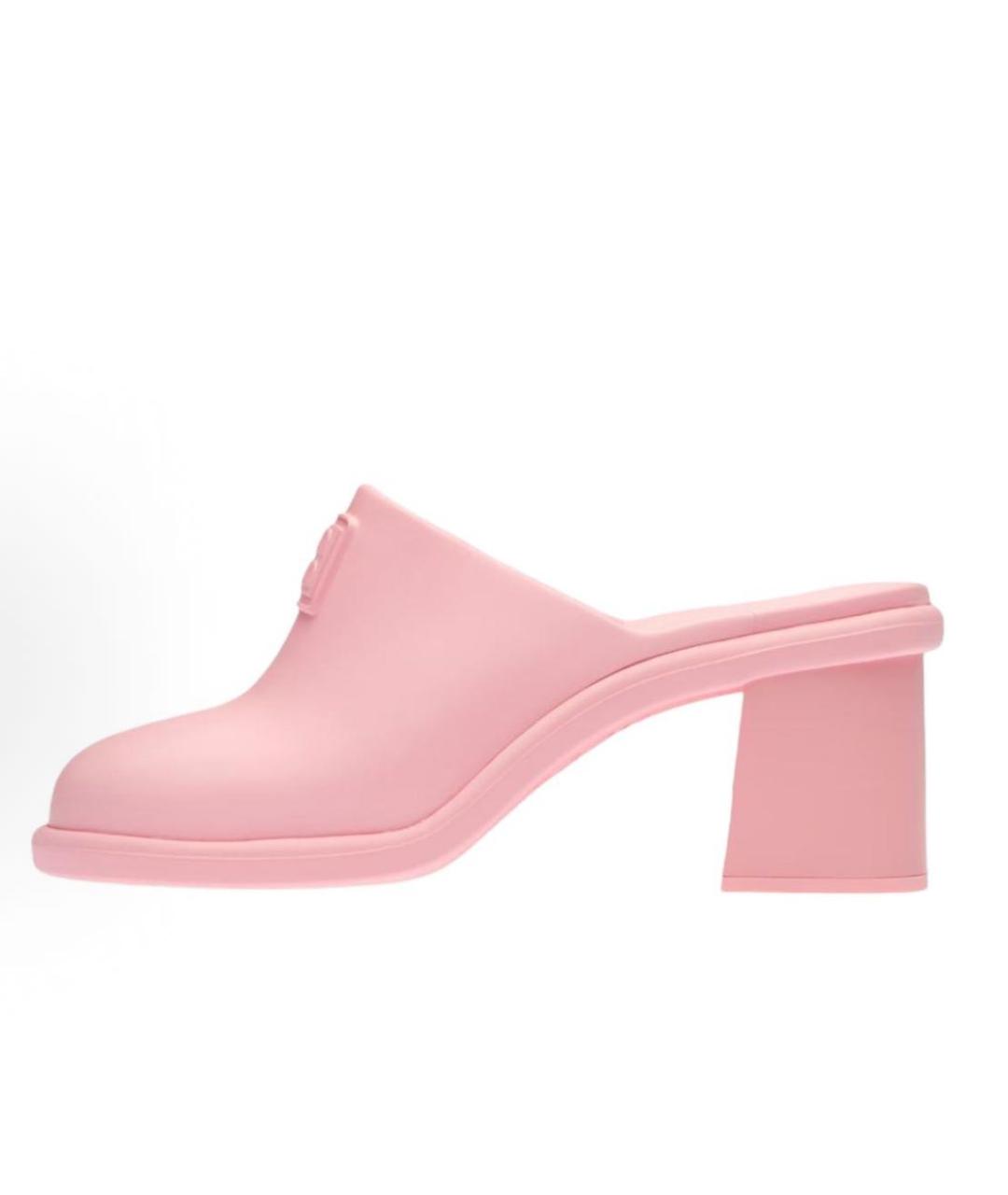 MIU MIU Розовые резиновые мюли, фото 8