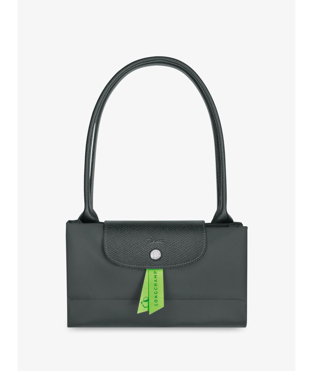 LONGCHAMP Зеленая синтетическая сумка тоут, фото 4