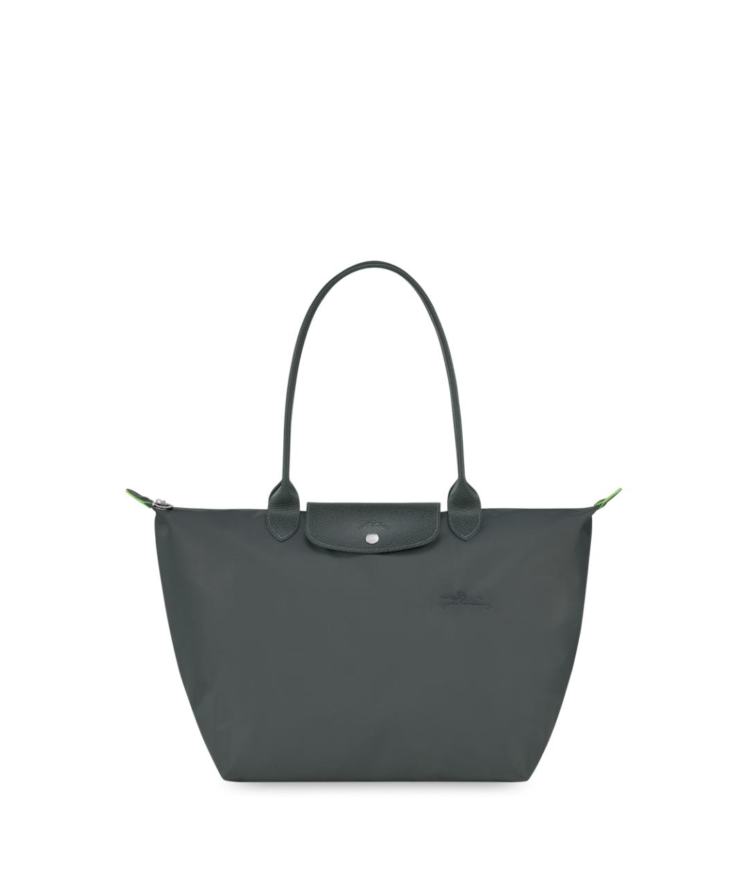 LONGCHAMP Зеленая синтетическая сумка тоут, фото 1