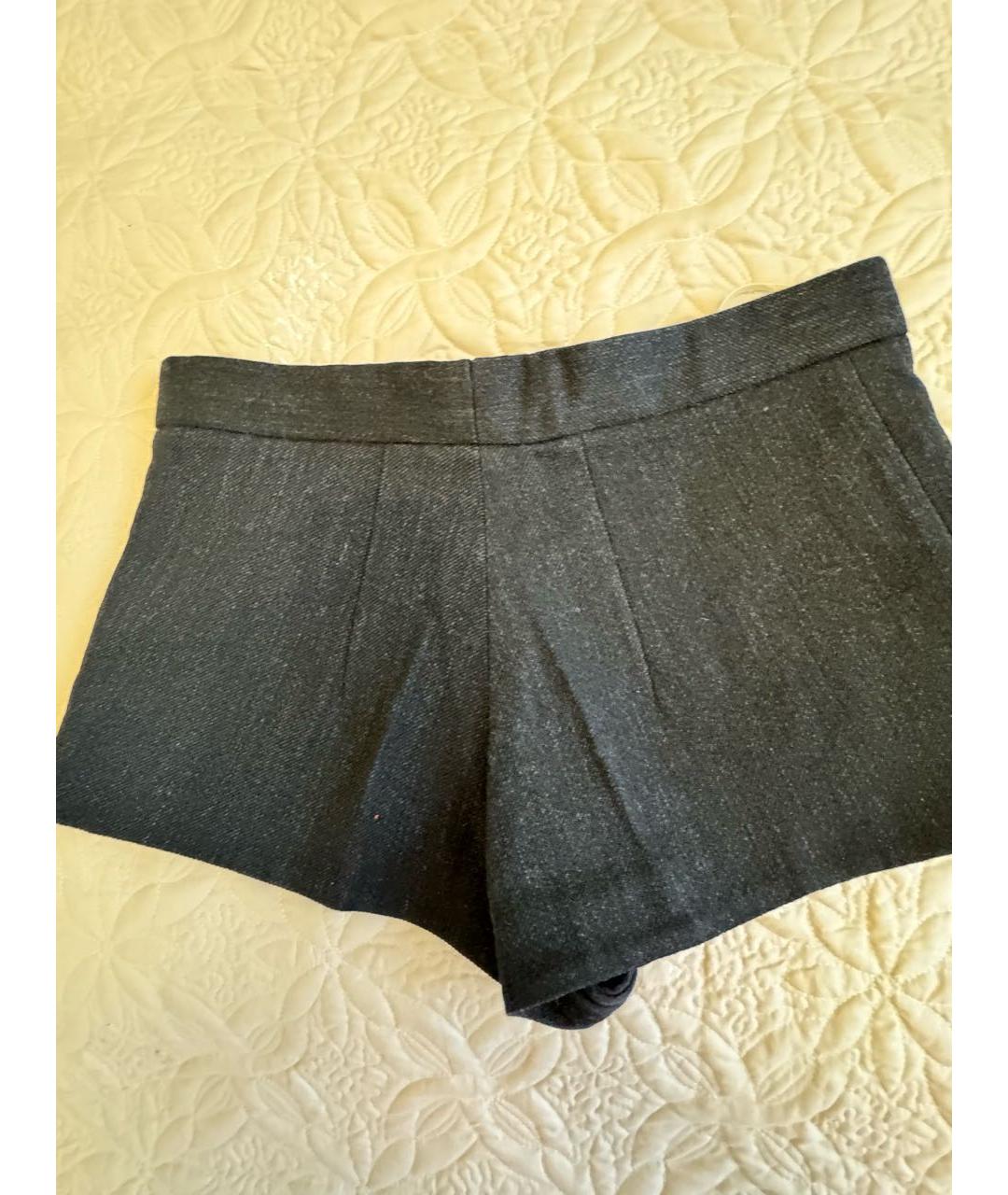 MARNI Темно-синие шерстяные шорты, фото 2