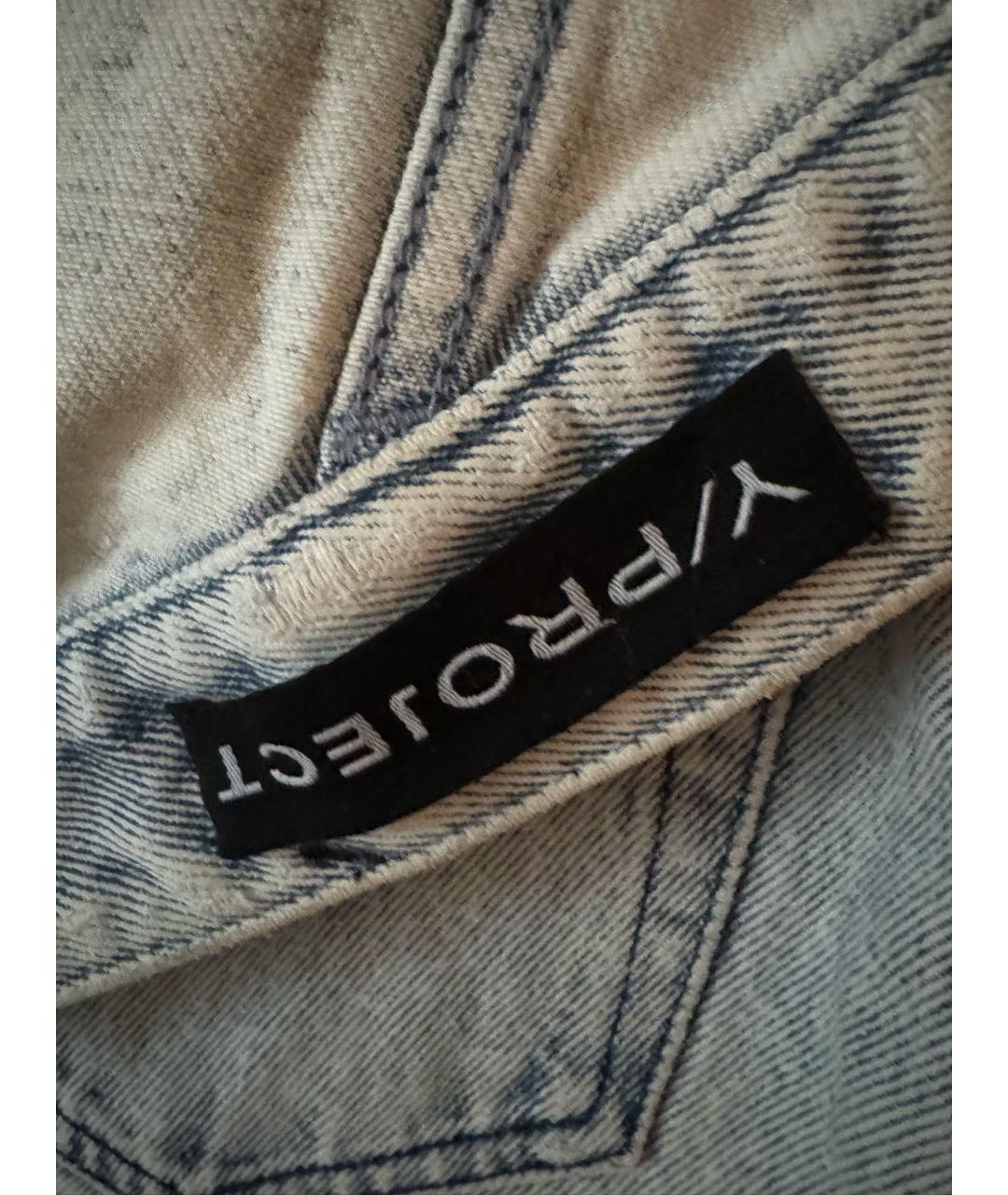 Y/PROJECT Голубые хлопковые шорты, фото 3