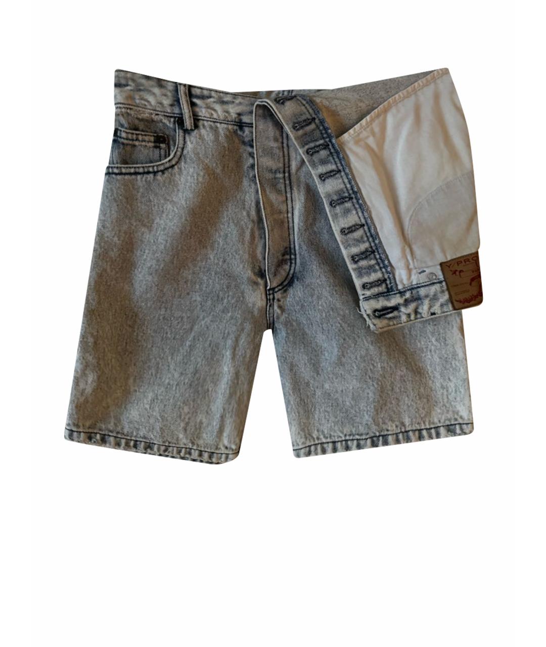 Y/PROJECT Голубые хлопковые шорты, фото 1