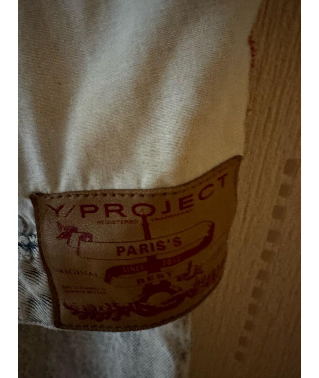 Y/PROJECT Голубые хлопковые шорты, фото 2