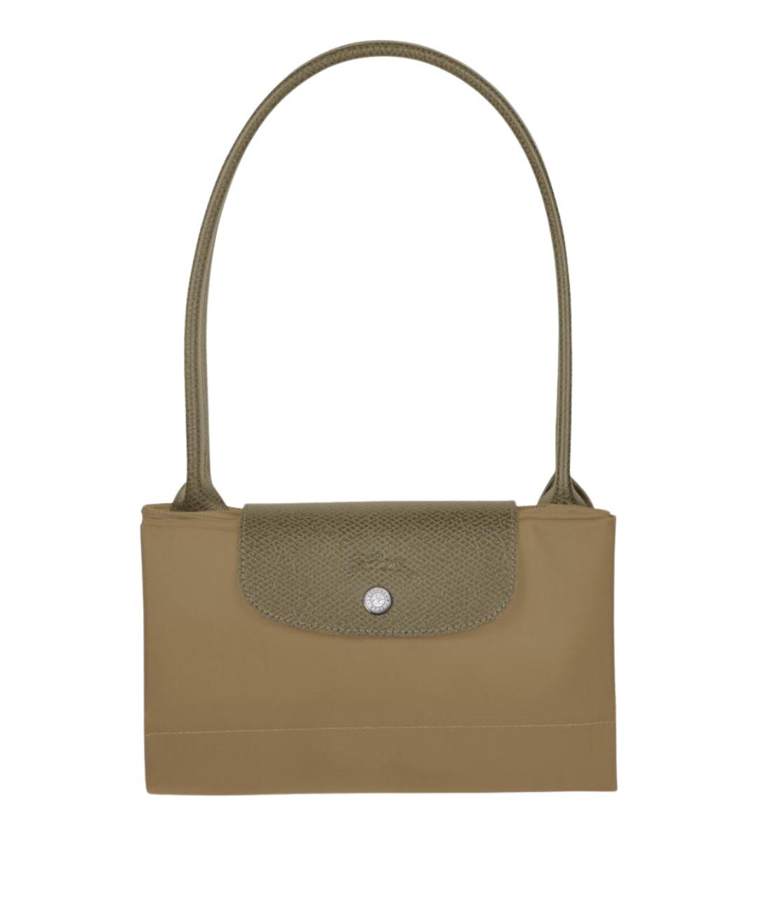 LONGCHAMP Зеленая синтетическая сумка тоут, фото 5