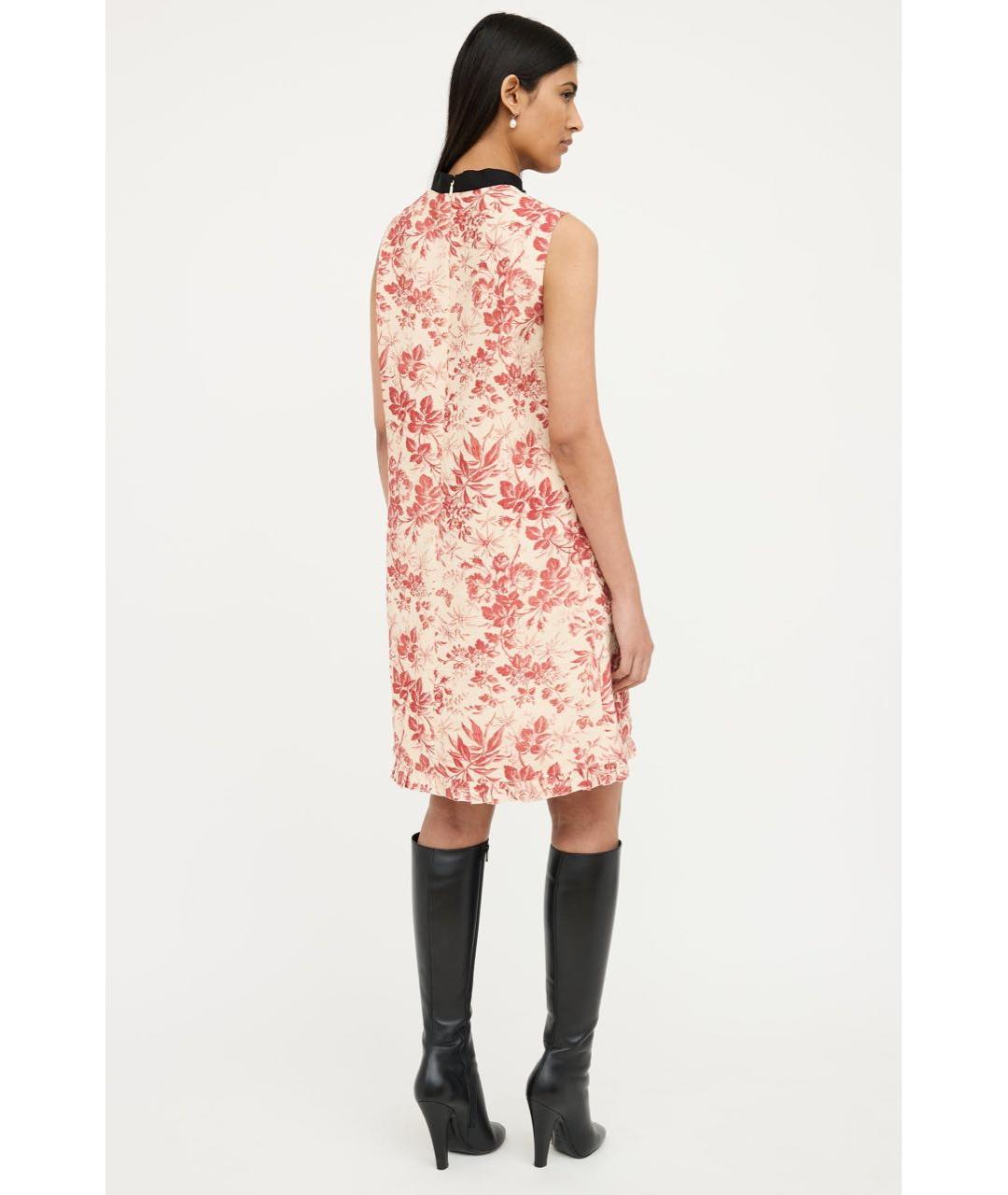 GUCCI Бежевое льняное повседневное платье, фото 5