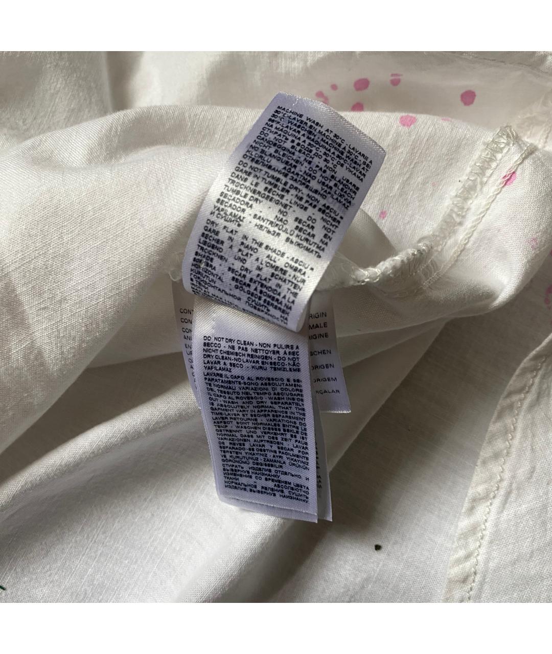 DIESEL Белое хлопковое повседневное платье, фото 7