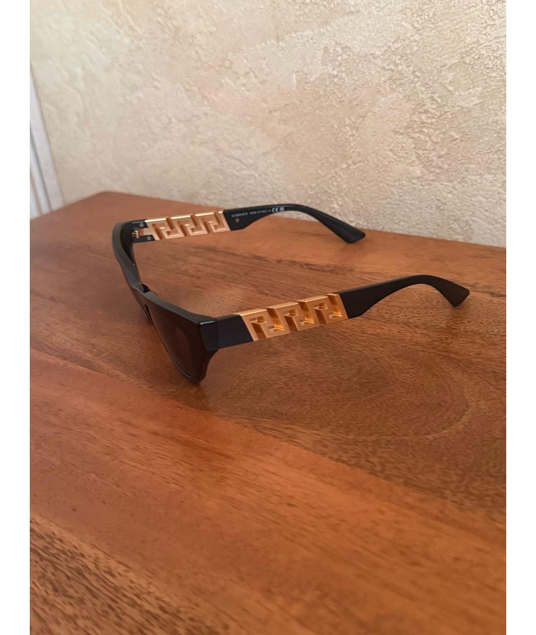 VERSACE COLLECTION Черные пластиковые солнцезащитные очки, фото 2