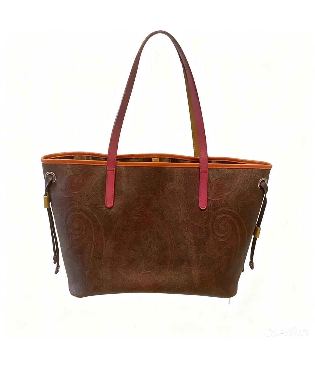 ETRO Коричневая сумка тоут, фото 5