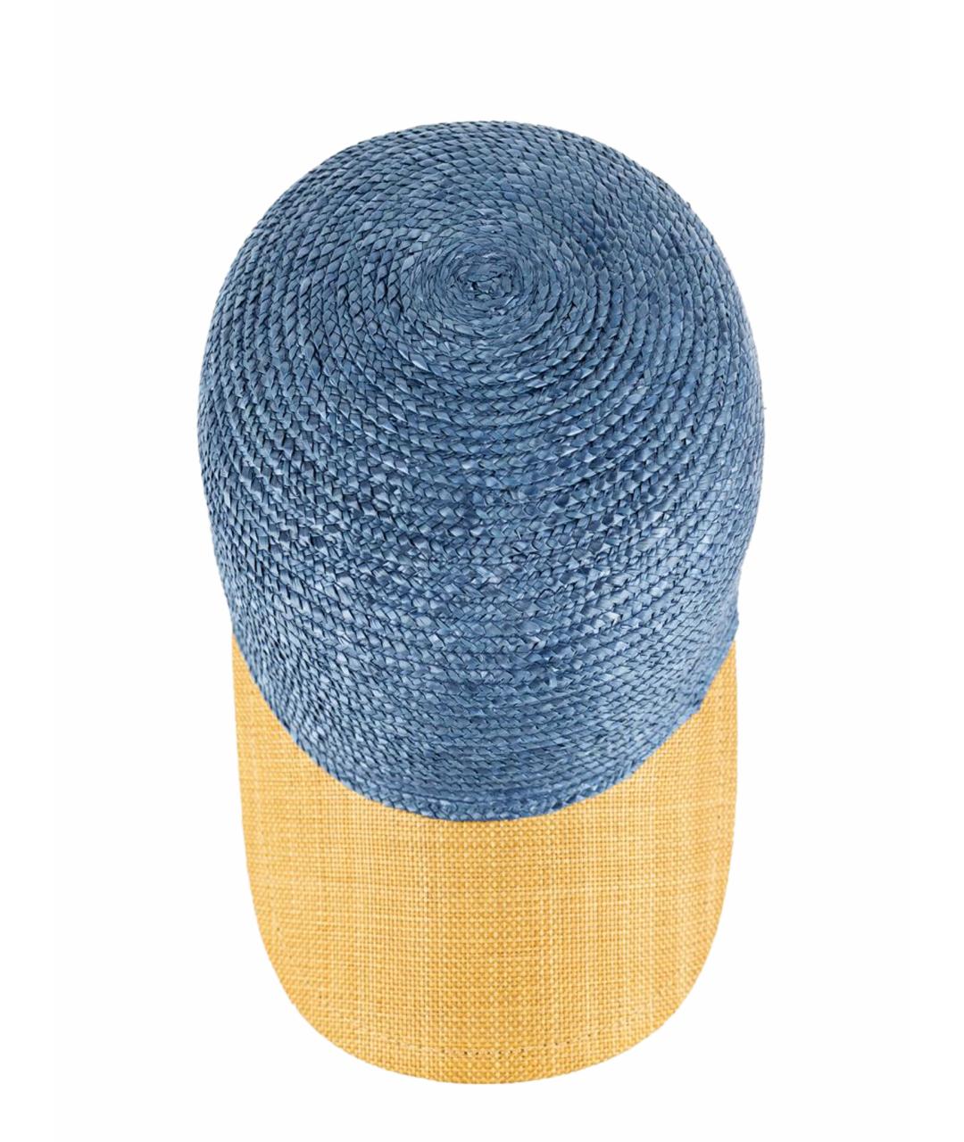 ELEVENTY Синяя соломенная кепка, фото 1