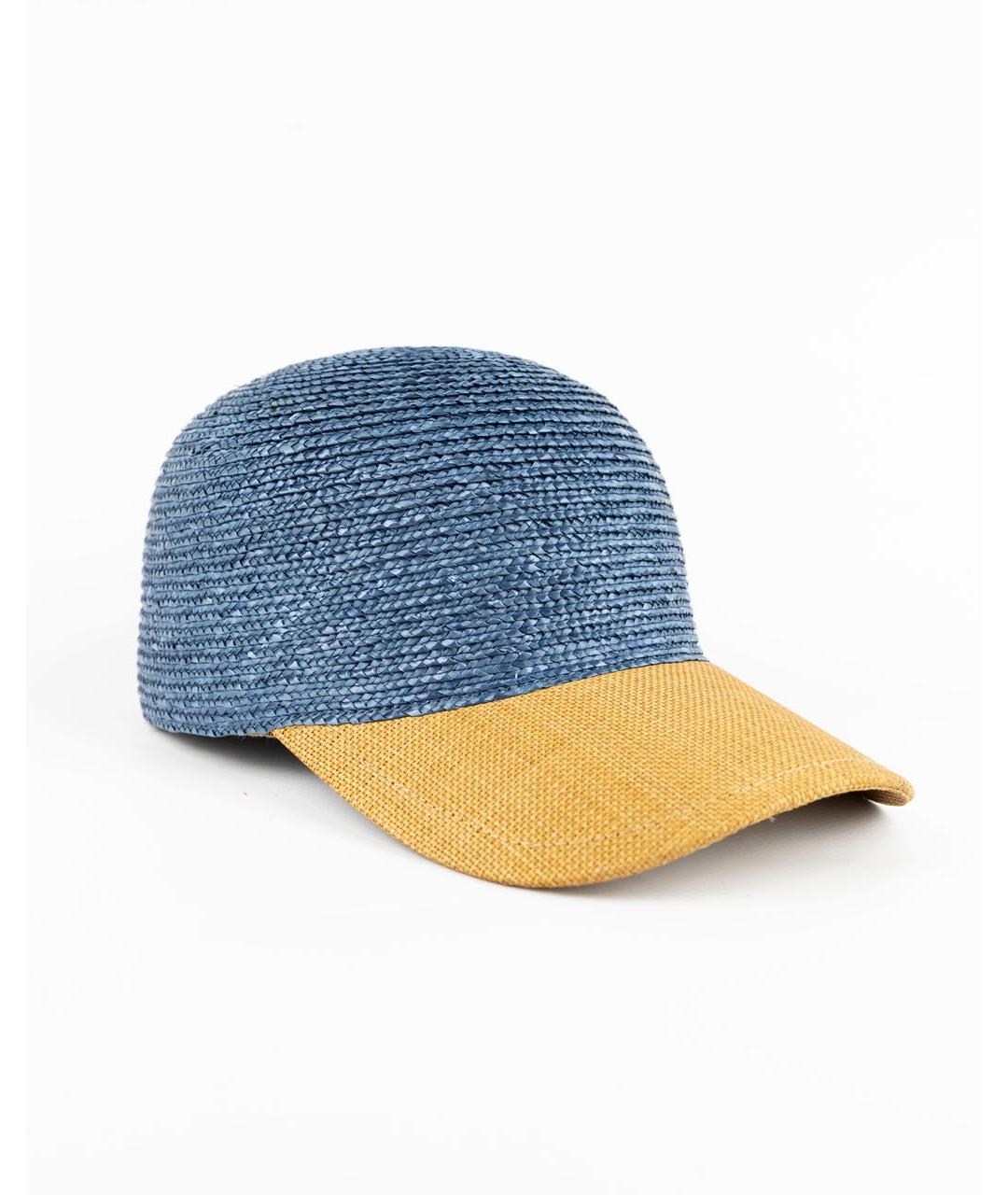 ELEVENTY Синяя соломенная кепка, фото 3