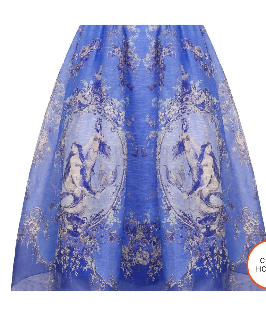 ZIMMERMANN Синий льняной сарафан, фото 4