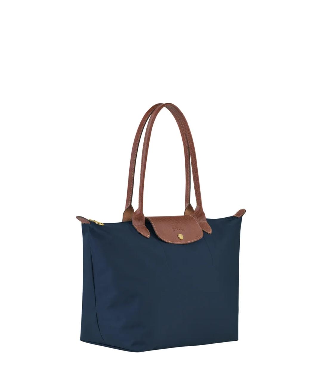 LONGCHAMP Синяя синтетическая сумка тоут, фото 3
