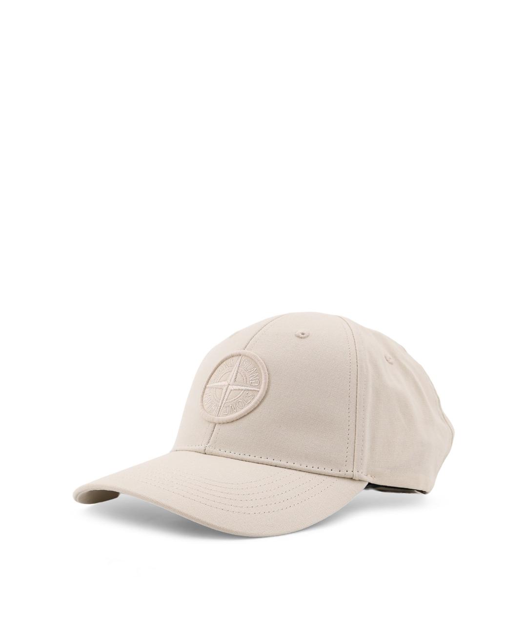 STONE ISLAND Белая хлопковая кепка/бейсболка, фото 2