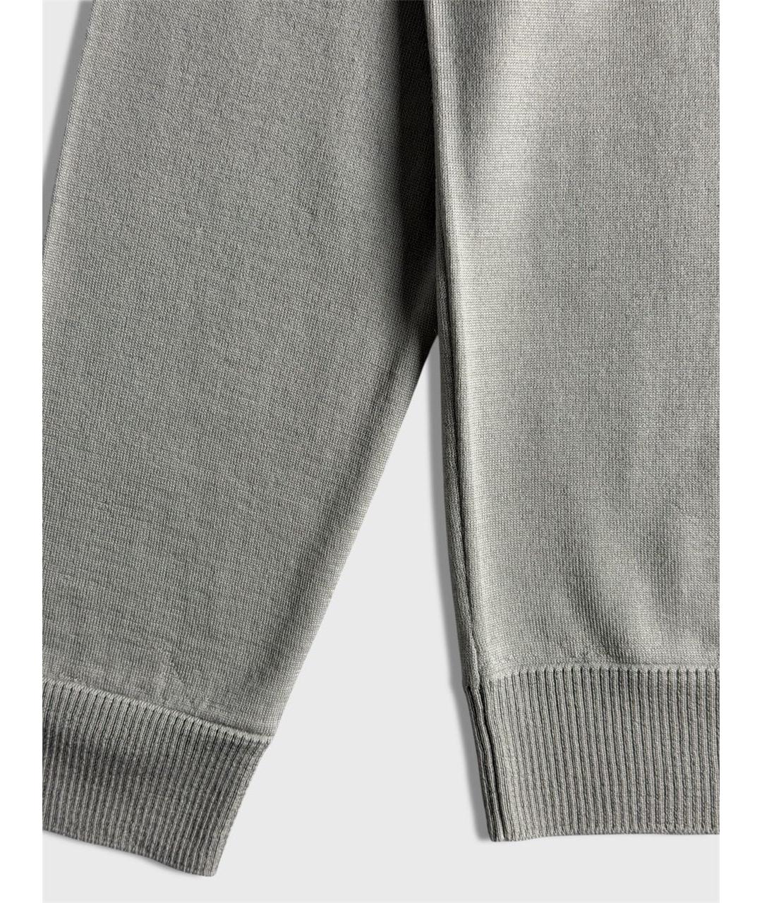 STONE ISLAND Серый шерстяной джемпер / свитер, фото 5