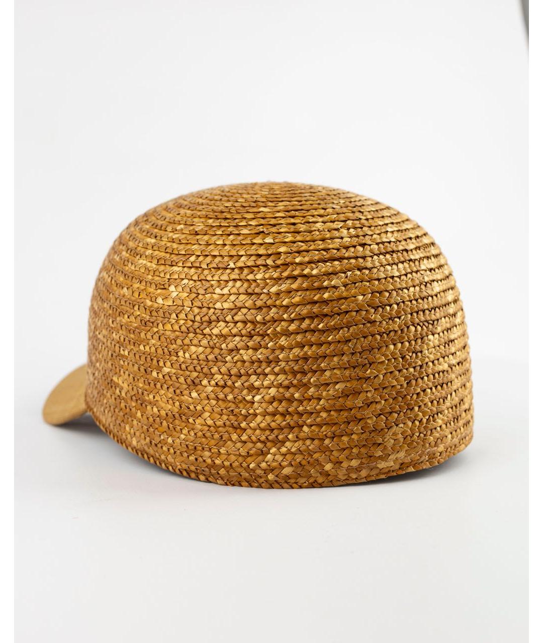ELEVENTY Желтая соломенная кепка, фото 3
