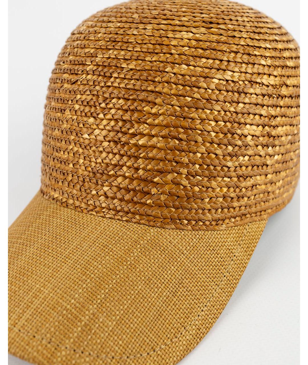 ELEVENTY Желтая соломенная кепка, фото 2