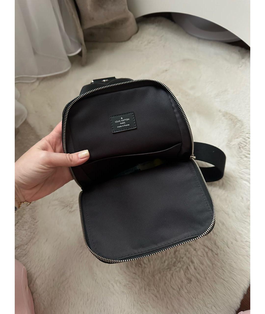 LOUIS VUITTON Черная сумка на плечо, фото 5