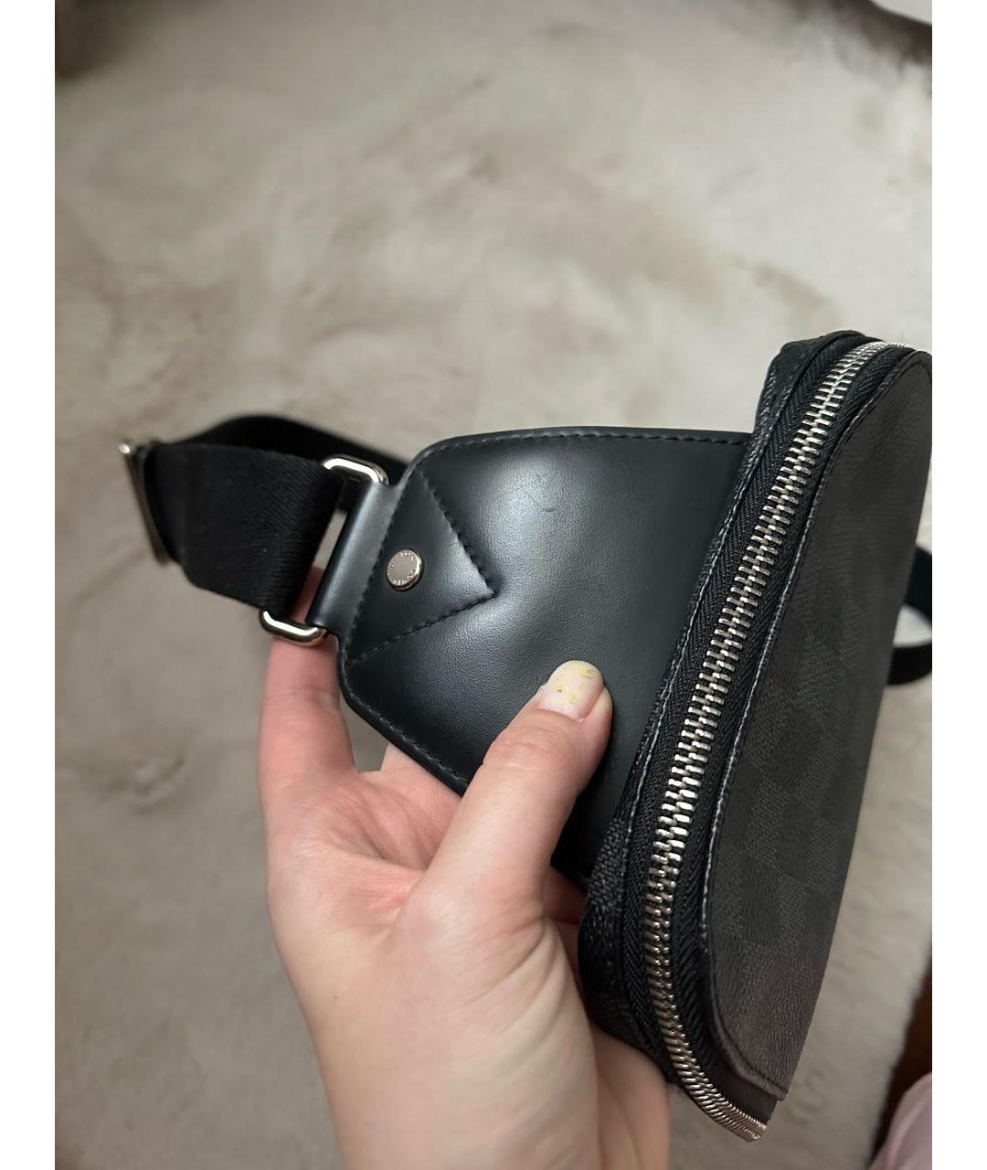 LOUIS VUITTON Черная сумка на плечо, фото 4