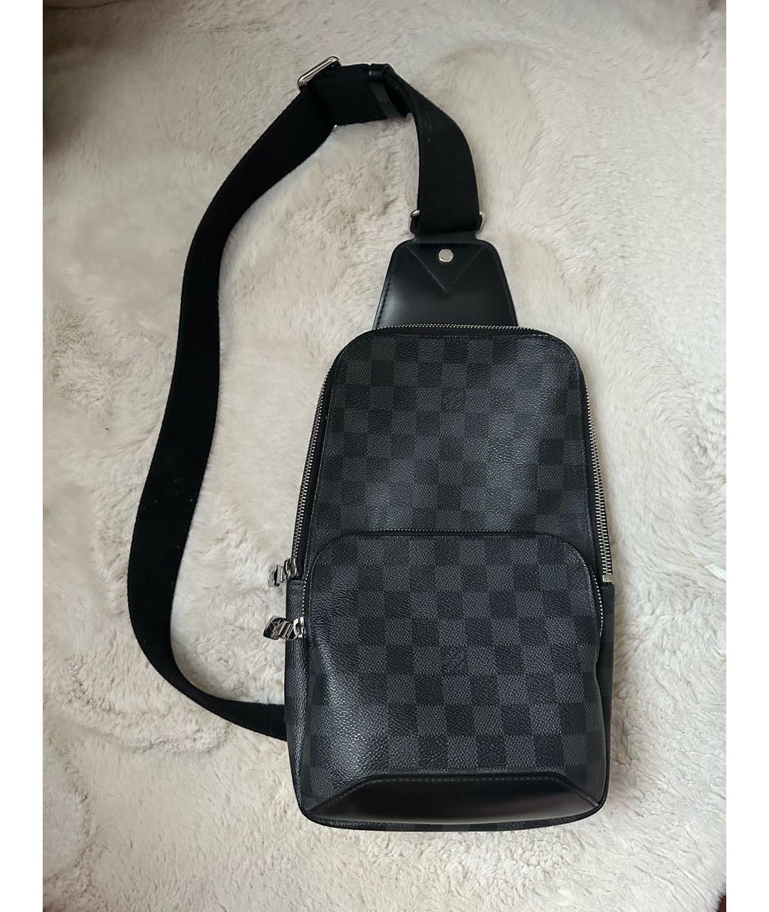 LOUIS VUITTON Черная сумка на плечо, фото 9